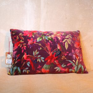 Kleurrijk zacht verlours kussen