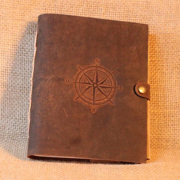 Notitieboek/dagboek/reisboek van Bahi leer