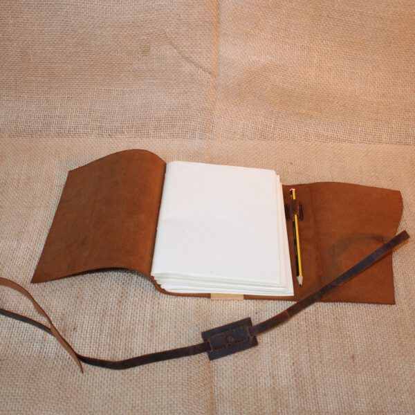 Notitieboek/dagboek/reisboek van Bahi leer S