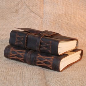 Notitieboek/dagboek/reisboek van Bahi leer S