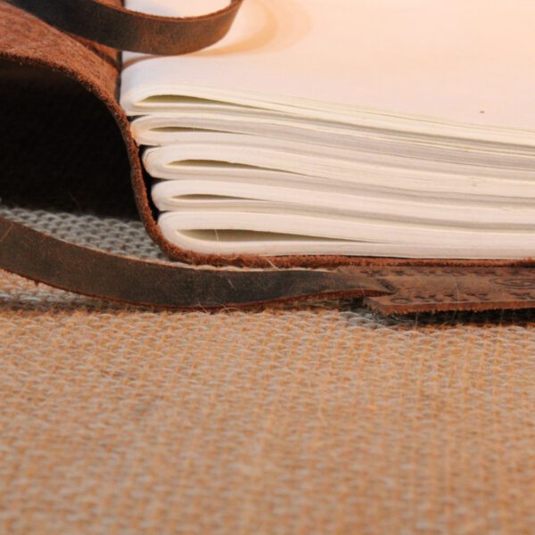 Notitieboek/schrijfboek/dagboek/reisboek van Bahi leer