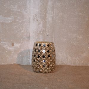 pot van mozaiekglas voor waxinelichtje