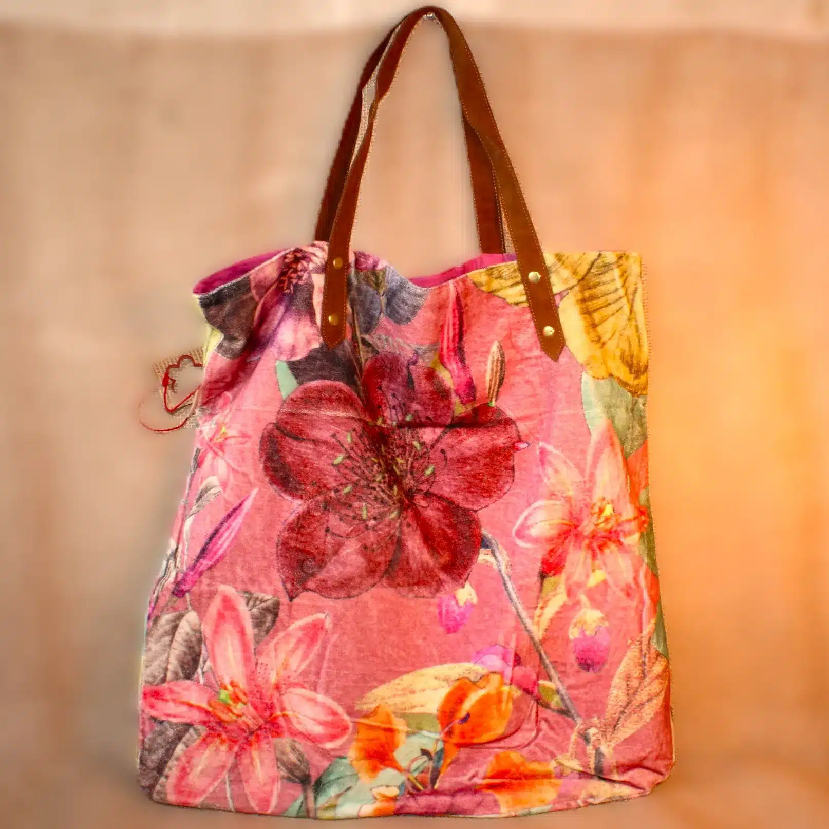 gekleurde shopper tas bohemian stijl voor haar franse brocante