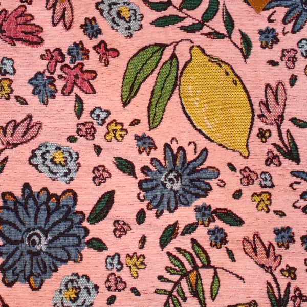 Shopper tas in fleurige kleuren en afsluitbaar met een rits