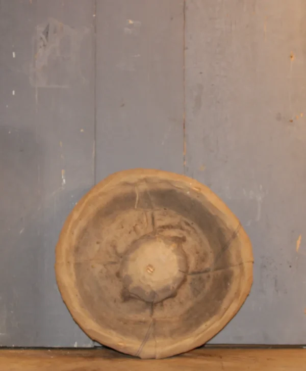 Franse brocante stokbrood en tulband rijsmanden van de bakker