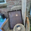 Franse brocante stokbrood en tulband rijsmanden van de bakker