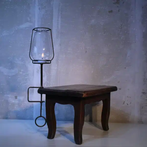 Windlicht met tafelklem sfeervol en praktisch